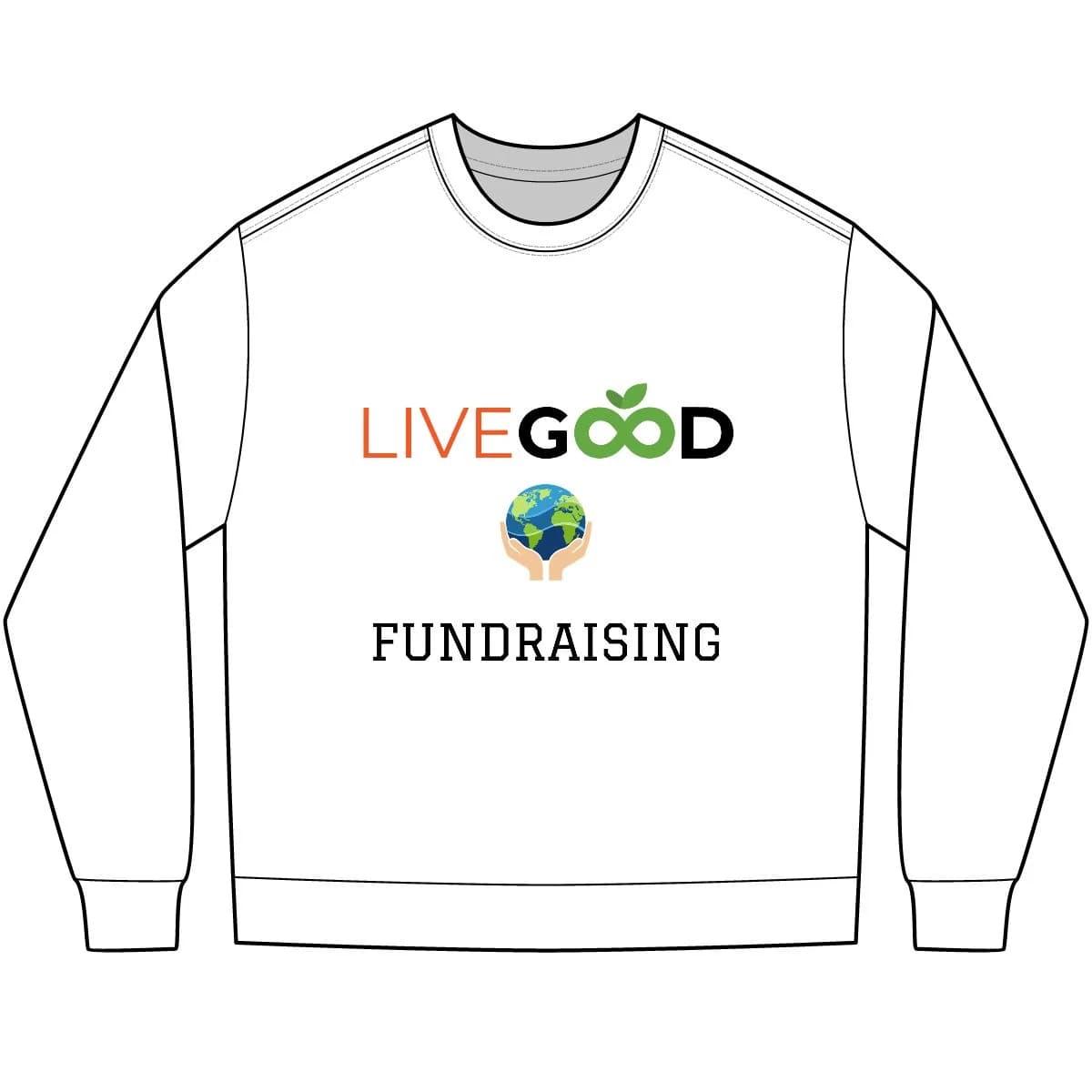Live Good Earth logo Fundraising Sweatshirt - alternate view