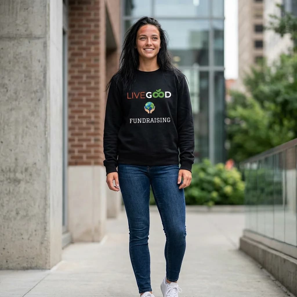 Live Good Earth logo Fundraising Sweatshirt